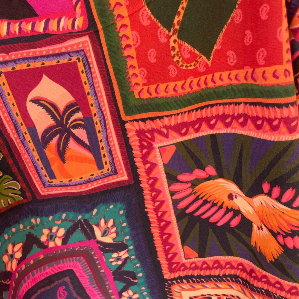 FARM @RIO Colorful Patterned Sweatshirt XS VIBRANT COLORS - Picture 8 of 9